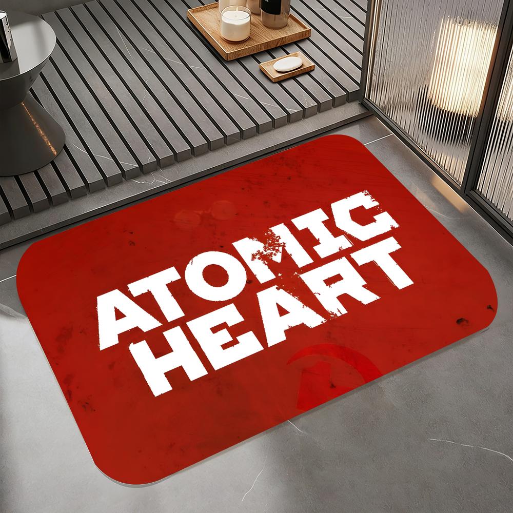 

Movie H-Heart of the Atomic Floor Mat Diatomite Bath Mat, Quick Dry Absorbent Non-Slip Door Mat 50cm x 80cm