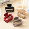 Korea Soft Silicone Square Hair Claw Grabs 6.2CM Small Hair Clips Durable Hairpins Hair Accessories for Women Girl Barrettes