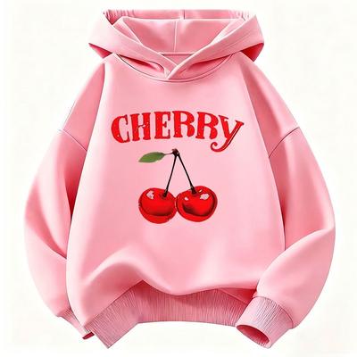 Graphic Sweet Cherry Hoodie Kids Fashion Children's Sweatshirt Hoody Casual Hoodies 90s Girls Clothes