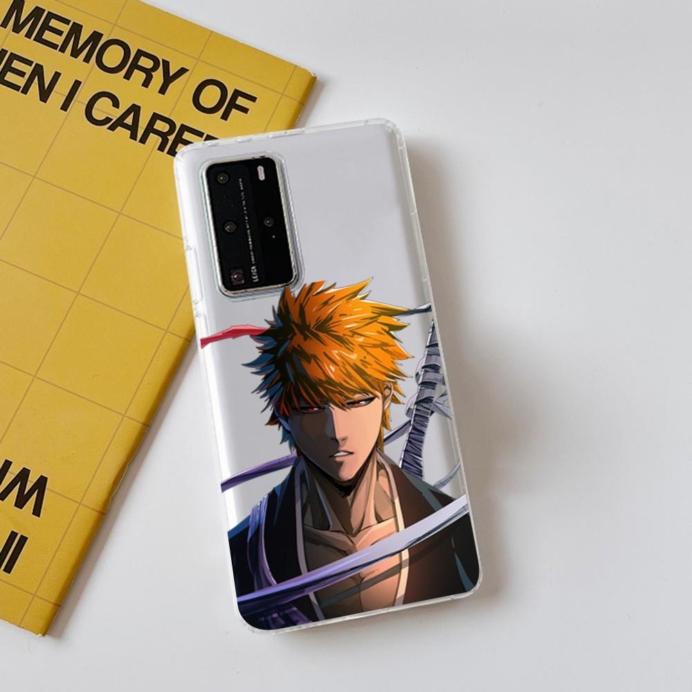 Anime Bleach Kurosaki Ichigo Phone Case for Samsung S10 20 22 23 A10 40 for Xiaomi10 Note10 for Huawei P50 20 Honor60 70