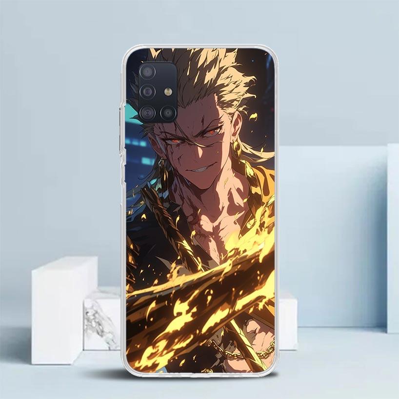 Fate Zero Stay Night Gilgamesh Soft Cover for Samsung Galaxy A12 A22 A32 A52 A72 A02S Phone Case Note 20 Ultra 10 S10 Plus A51 A