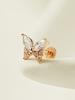 Minimalpiercing 14K Internal Shine Cubic Butterfly Labret Piercing