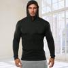 Muži Mikina s kapucí Dlouhé rukávy Jednobarevné Ležérní Slim Fit Měkká Bavlna Prodyšná Podzim Cvičení Muži Fitness Top Mikina s kapucí Sportovní oblečení