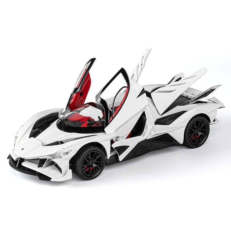 1/24 Apollo Project EVO Supercar Alloy Die Cast Toy Car Model Sound and Light Children's Toy Collectibles Birthday Gift