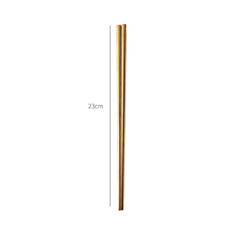 Bacchette coreane con manico lungo, cucchiaio a testa tonda, set di posate in acciaio inossidabile 304, colore solido, stoviglie per la casa, utensili da cucina
