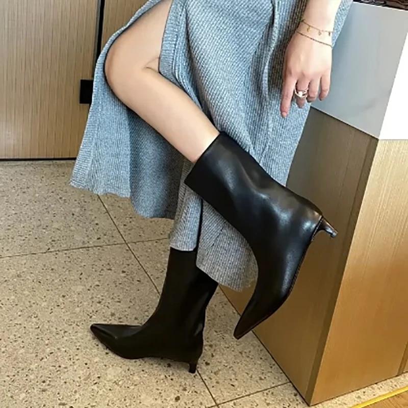 Dámské kotníkové boty designové Módní čtvercový nízký podpatek Taneční party plesové boty Dámské stručné nazouvací krátké kotníkové boty