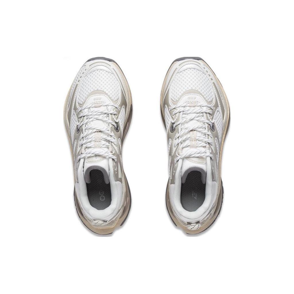New LiNing Beyond Infinity Durable Breathable Low Top Sports Casual Shoes Women's White Gray AZGT004-2