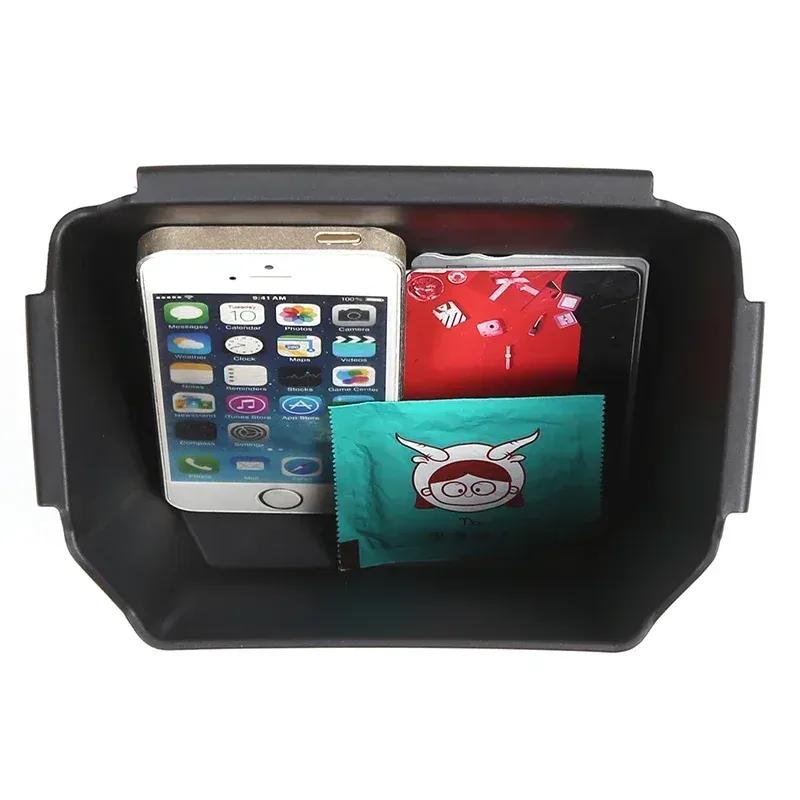 For Mitsubishi Delica Mini ABS Black Car Central Storage Box Tissue Co Organizer Interior Car Accessories