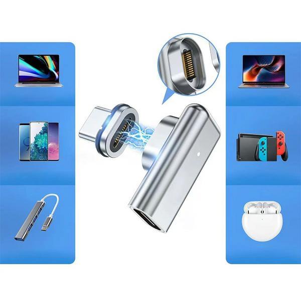Adaptador magnético USB-C Beline 100W     plateado/silver DAC BLNAM01