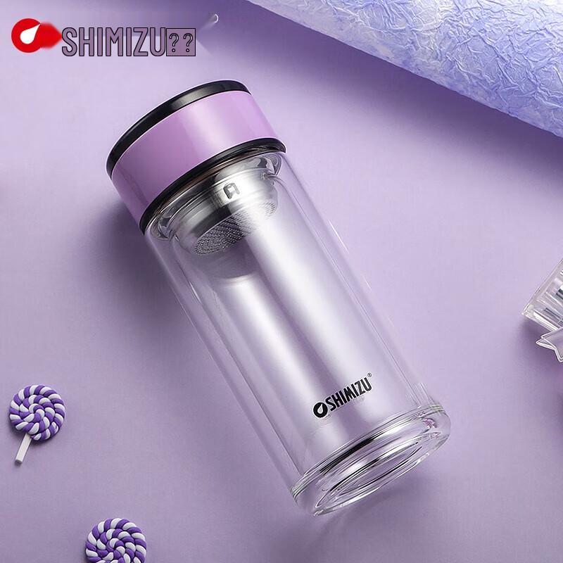 Qingshui 240ml Double Wall Glass Tea Cup