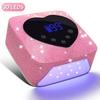 72W Cordless UV Nail Lamp Rechargeable 30 LEDs Nail Dryer UV Light Cabin Professional Nail Art Manicure Tools for Home and Salon