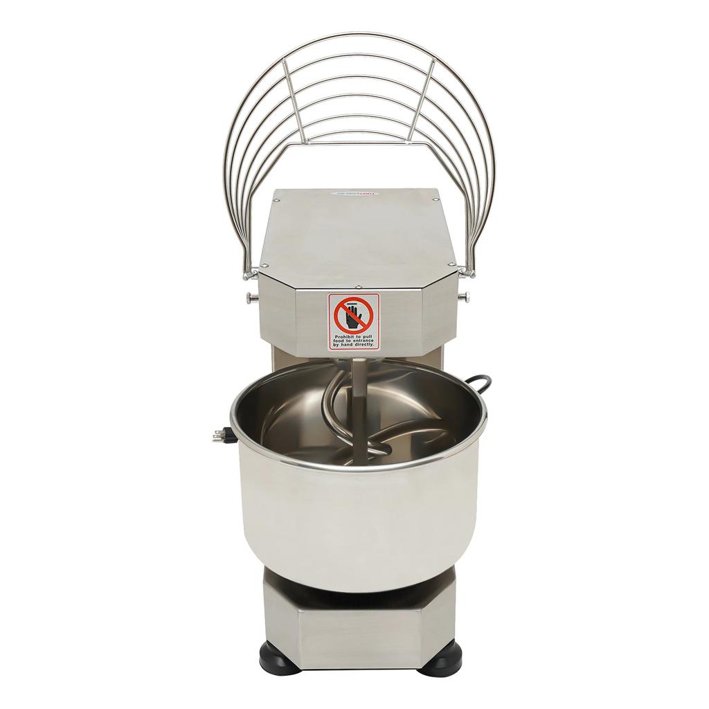 750W Electric Kitchen Mixer, Commercial, Stainless Steel Bowl with Safety Guard, 10L/2.6 Gallon Stand Mixer, Baking Equipment