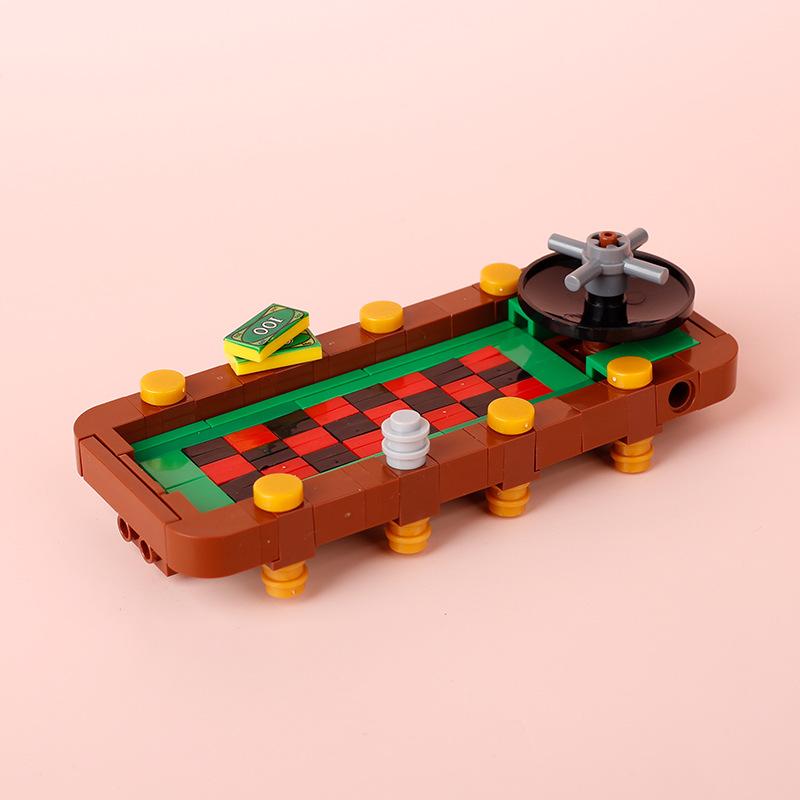 Street View Mahjong Machine Poker Table Game Machine Leisure Entertainment Small Particle Mosaic Building Block