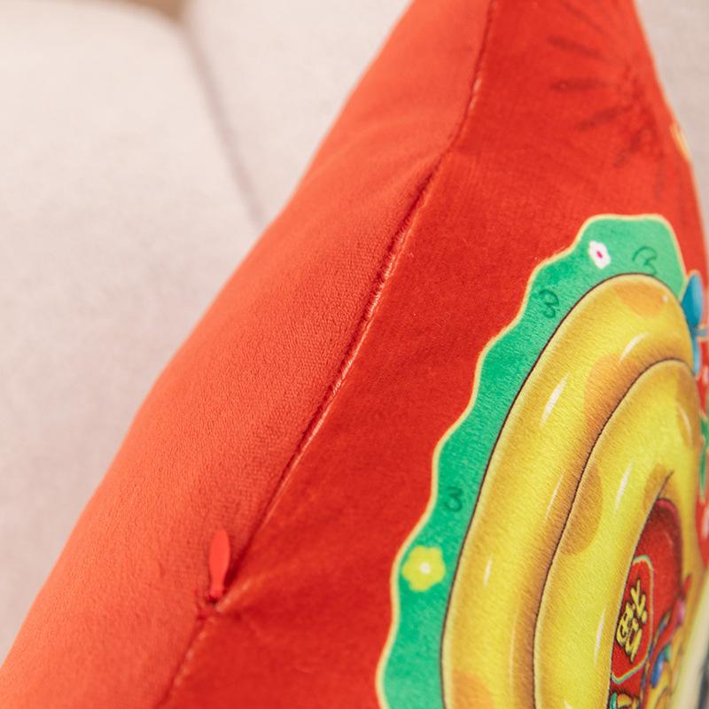 2025 New Year's Year of the Snake Throw Pillow Printed Pattern Cushion O Event Gift Throw Pillow