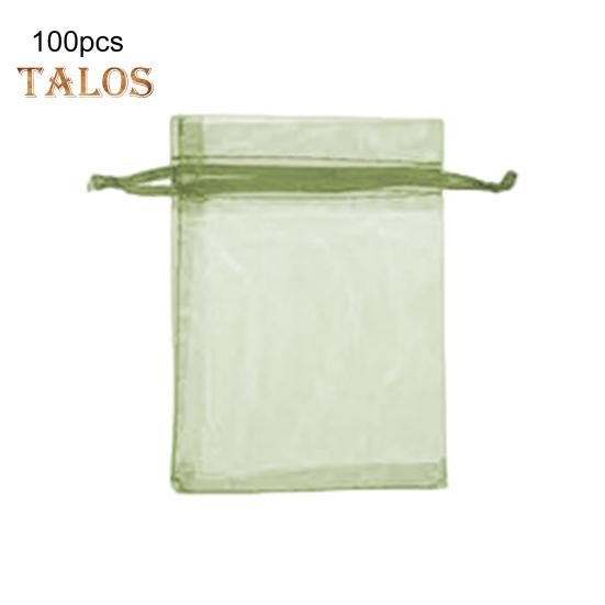 100Pcs Organza Bags Large Capacity Vibrant Color Multipurpose Party Favor Mesh Bags Drawstring Jewelry Gift Bags