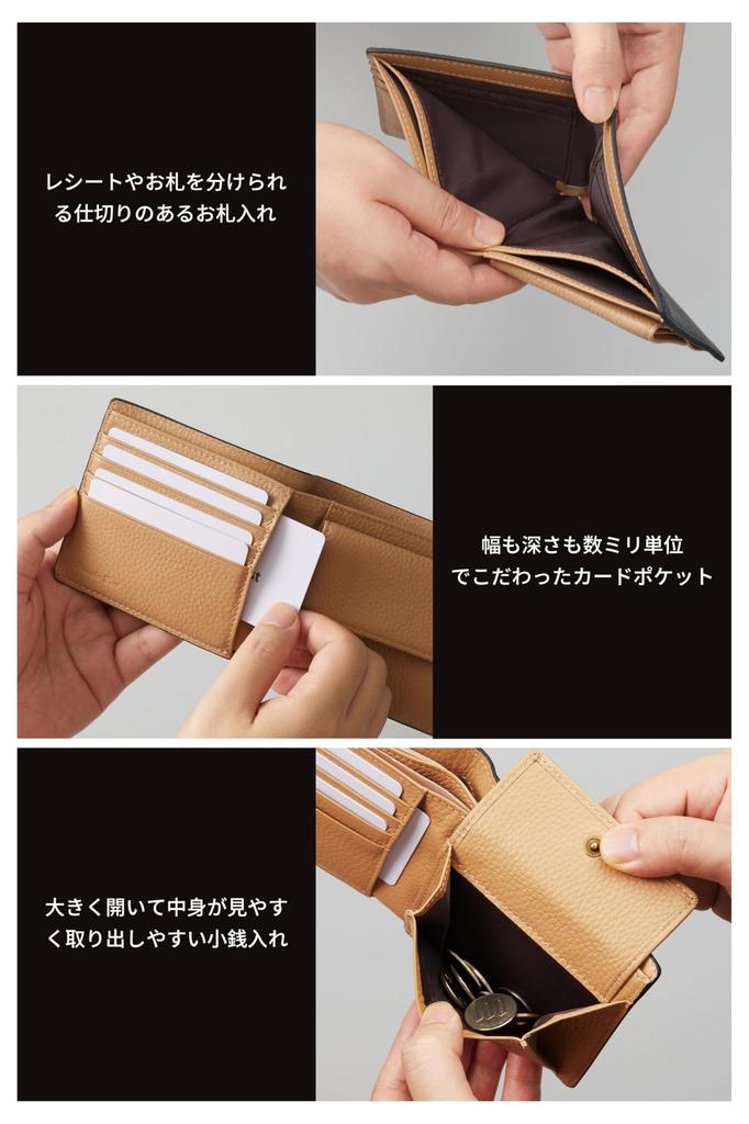 Pomelo Best Bifold Genuine Large RFID Easy To Folding Gift Box Included Men's Wallet, Leather, Capacity, Protection, Use, Slim, Wallet,