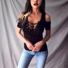 Women Solid Color Cold Shoulder Short Sleeve T-shirt Sexy Lace Up Front Tee Summer Casual Top