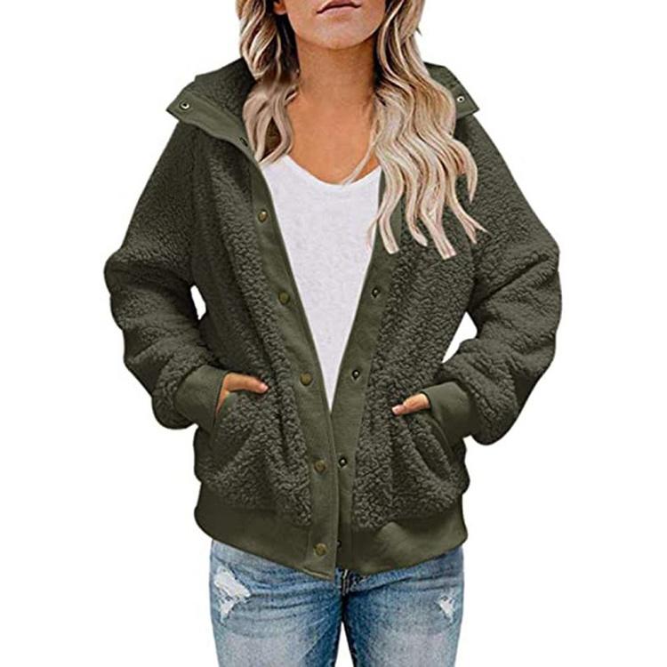 ladies fluffy fleece jacket