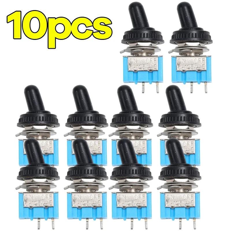 Mini Toggle Switch MT‑S101 2Pin 2Position ON OFF 3A 125VAC 6mm Panel Mount Durable for Electronics DIY Car Boat Motorcycle