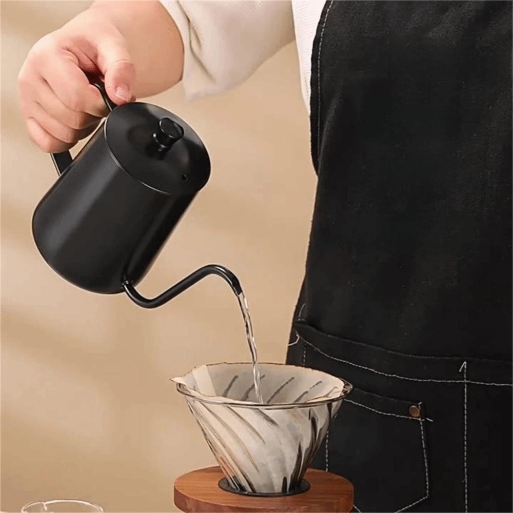 Narrow Spout Gooseneck Coffee Drip Kettle 350ml Hand-poured Coffee Maker  Cafe