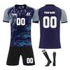 Personalised Shirts Kit Mens Girls With Number Custom Football Jerseys For Boys Training Suit