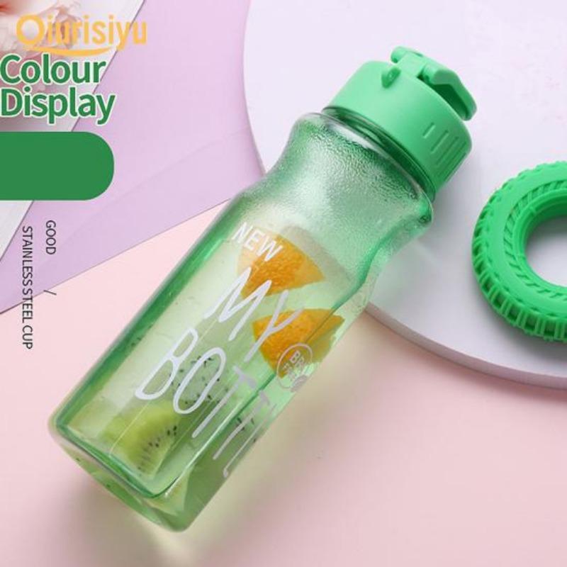 650 ml schöner, auslaufsicherer, leichter Fitness-Sport-Wasserbehälter mit großem Fassungsvermögen und Trageband für den Außenbereich, Trinkflasche