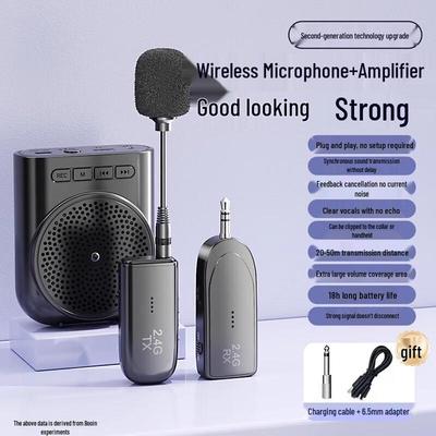 Kids' Wireless Clip-on Microphone Amplifier CN Plug (adapter Included)