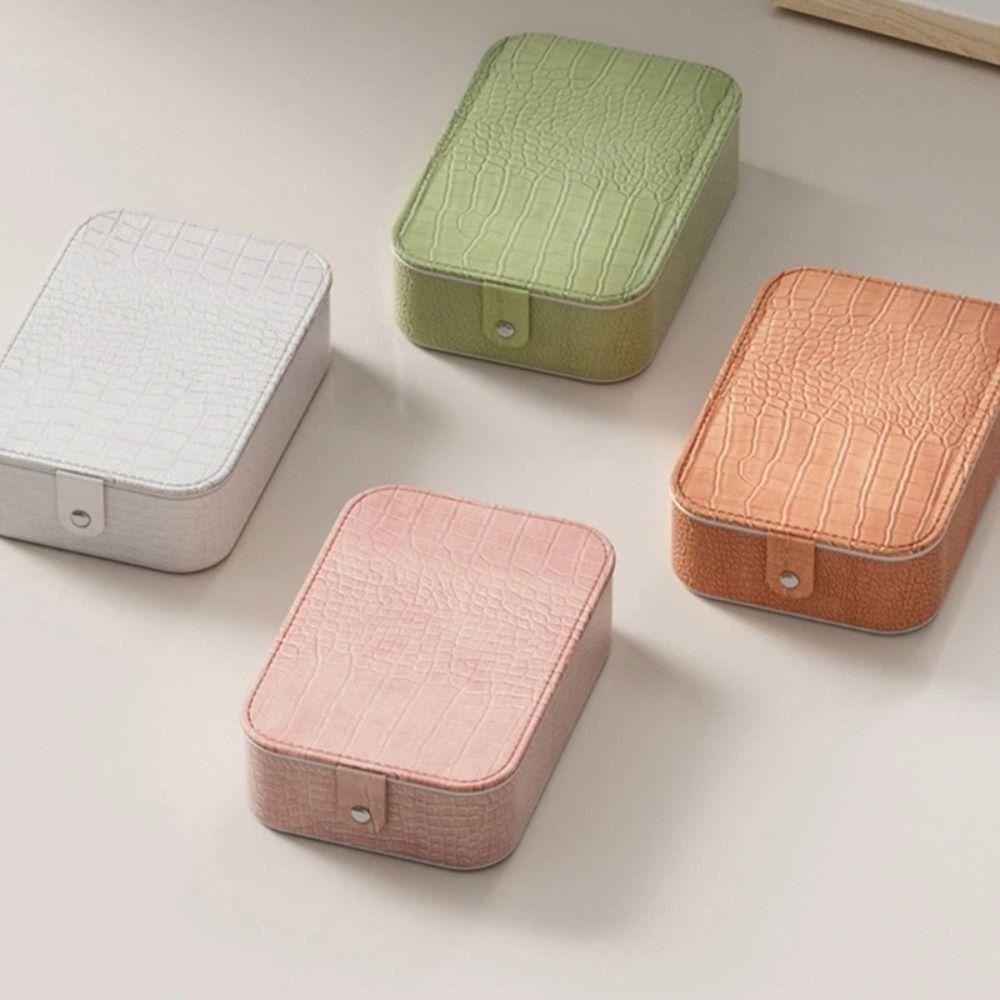 Multi-functional Cosmetics and Jewelry Box Three-color Light LED Makeup Mirror Travel