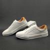 Men'S Leather White Shoes Men'S Summer Hollow White Board Shoes Men'S Trendy Shoes Versatile Boys' Shoes Casual Shoes