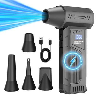 Handheld Electric Air Blower 6000mAh Rechargeable Battery Quick Cleaning Tool For Car Home Office