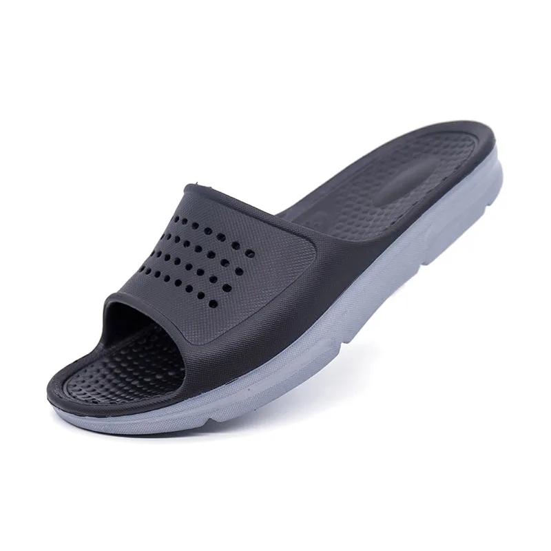 Men's Footwear Man Hollow Flat Bath Soft Slippers Summer Indoor & Outdoor Slippers Sapato Masculino Male Flip-Flop