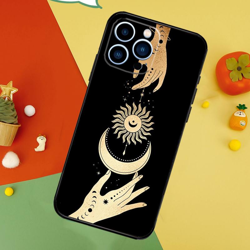 Sun Moons Star Signs Celestial Phone Case For iPhone 17 Pro Max 16 15 14 12 11 13 Pro Max Plus 12 13 Mini 16e 17 Air Cover