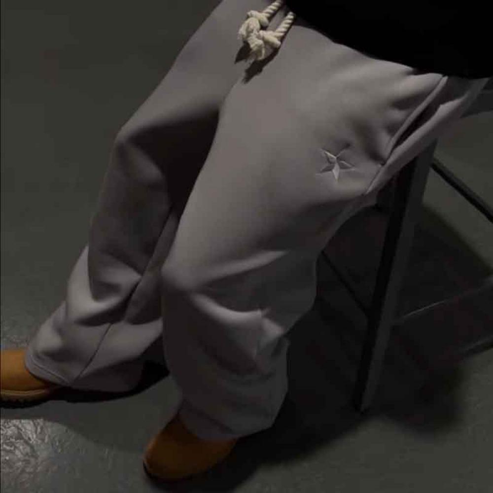 Y2K Herre Joggebukser Gotisk Trendy Dobbel Midje Unisex Joggebukser Hip Hop Amerikansk Stil Retro High Street Casual Treningsbukser