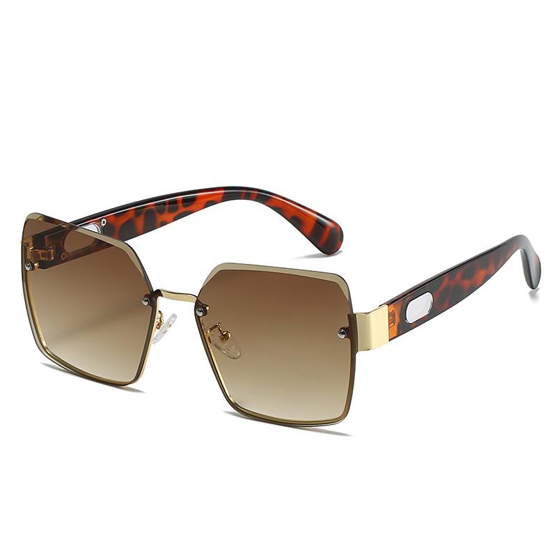 Square Sunglasses, Rimless Glasses Of The Same Style, Colorful Sunglasses Uv400.