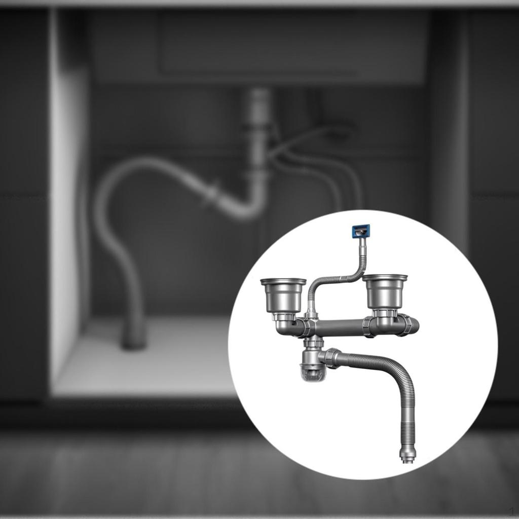 Drainage Pipe for Sink with Easy Installation Vegetable Washing Basin Tube