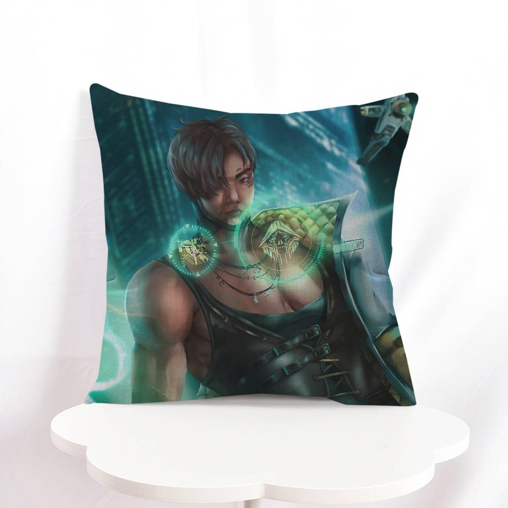 

A-Apex Legends Cartoon Animation Pillow Cushion Cover Pillowcase Living Room Sofa Home Decor Customized 16x16Inch