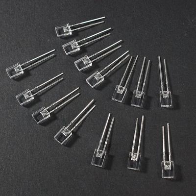 100ks/šarže 2X5X7 Čtvercová LED 257 Sada LED diod Světelná dioda Bílá Žlutá Červená Zelená Modrá Průhledné LED Elektronické DIY