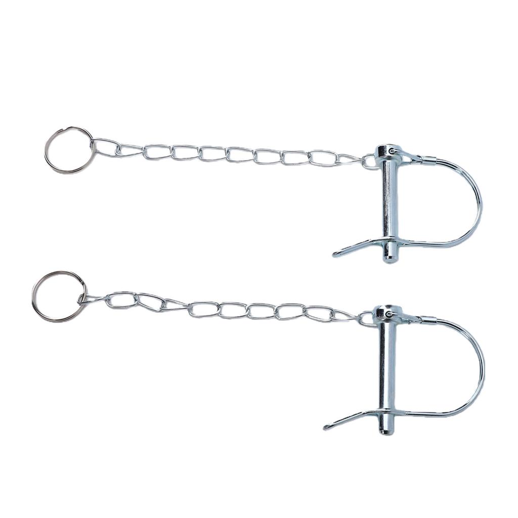 2PCS Trailer Coupler Pin with Chain 1 4in Diameter Heavy Duty Hitch Locking Pin for Towing