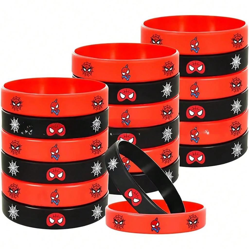 MINISO Spidey and His Amazing Friends Wristband Party Favor Anime Figure Kid Birthday Party Decor Cartoon Bracelet Kid Gift Wedding