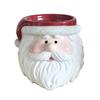 Christmas Snowman Planter Pot Santa Claus Head Resin Succulents Herb Plants Flower Pot Home Balcony Garden Decoration