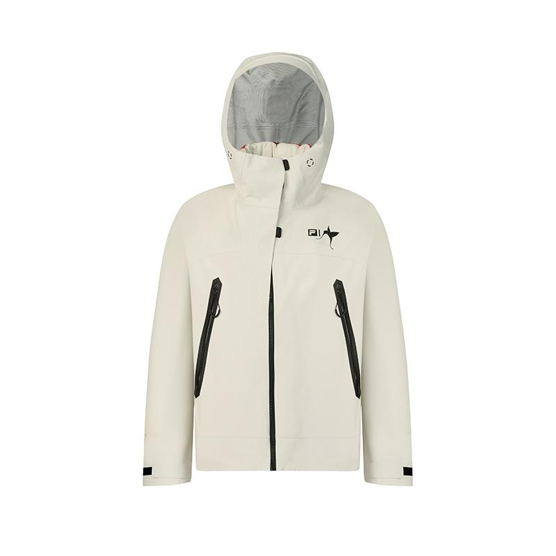 FILA Explorer Fashion Detachable Two-Piece Hooded Down Jacket Women outerwear Gray Beige A11W447913FBG