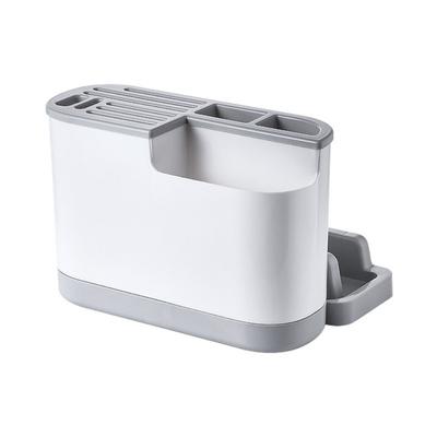 Large Capacity Multi Kitchen Cutlery Holder Space Saving Chopstick Bucket Cutting Board Rack Waterproof Stable