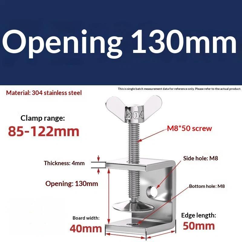 Galvanized Carbon Steel Tiger Clamp Multiple Shapes Open Height 20-130Mm Thickened Material Fixed Fixture Clamping Device