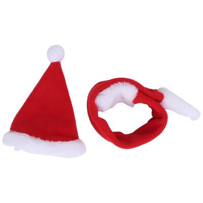 Pet Christmas Costume Soft Funny Adjustable Pet Christmas Hat Outfit for Cats and Puppy