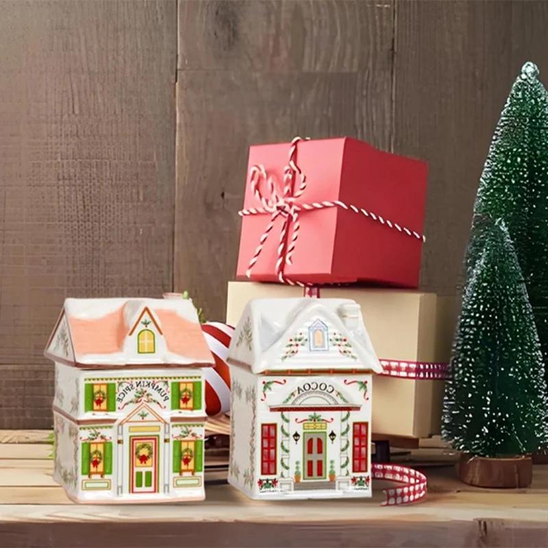 Resort Spice House Sugar Bowl Mini Small House Seasoning Storage Jar Tea Jars Holiday Decoration Storage Box Kitchen Accessories