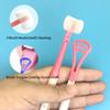 Brosse à dents multifonctionnelle à trois faces pour enfants, cheveux doux, bébé de 2-6-12 ans, soins buccaux en forme de U, nettoyage, grattoir à langue