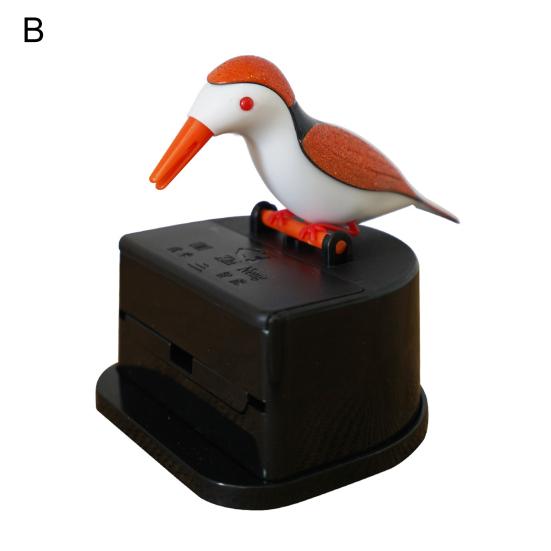 Toothpick Container Clean Push-on Design Large Capacity 3D Bird Shape Toothpick Dispenser Household Supplies