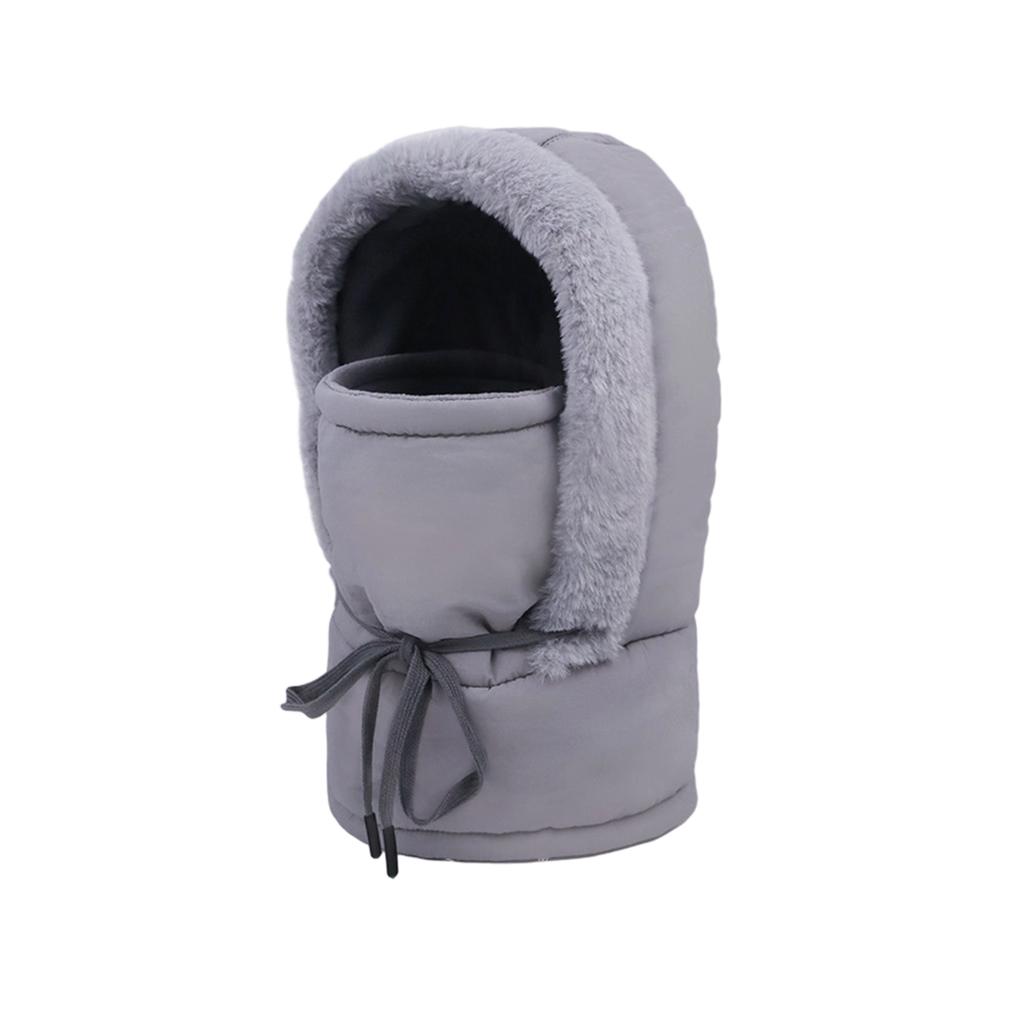Windproof Fleece hooded Adjustable Face Cover Lightweight Thermally Headwear Acrylic Thermally Cap For Snow Sports Fashion