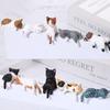 4-10 Pcs Cute Kitten Decoration Creative Sleeping Cat Doll Home Ornaments Toys Cat Car Micro Landscape Decoration Adorable Gifts