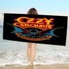 Ozzy Osbourne Logo Anime Microfiber Printed Beach Towel Mountain Climbing Yoga Beach Swimming Running Absorbent Soft Towel